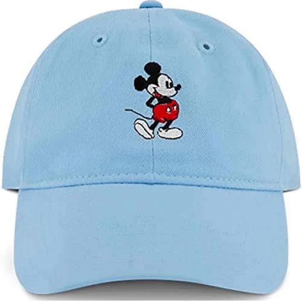 Disney Embroidered Cotton Adjustable Dad Hat with Curved Brim, NWT.